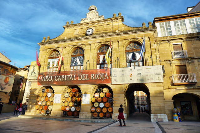 Town square in Rioja capital of Haro